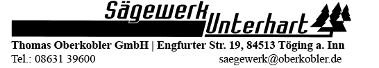 Sägewerk Unterhart - Säge- und Hobelwerk mit Holzmarkt für den Groß- und Einzelhandel